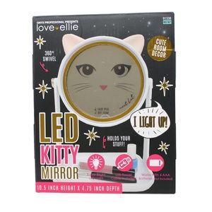 Love Ellie Freestanding Kitty Makeup Mirror  with LED Lighting